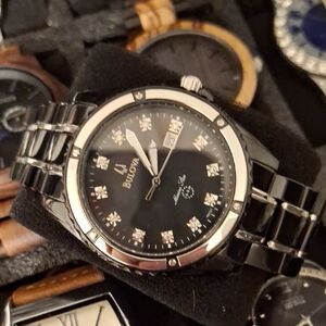 Bulova Black Diamond Accent Watch
